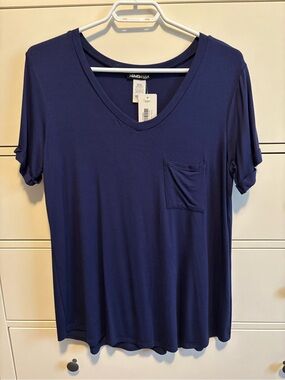 Heimish USA - Navy V-Neck Pocket Tee